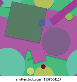 Flat material design - Creative vector trend seamless.