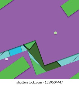 Flat material design - Creative vector trend seamless.