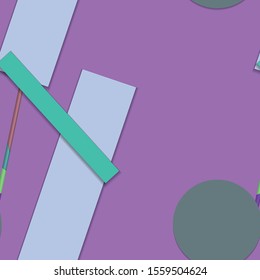 Flat material design - Creative vector trend seamless.