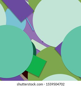 Flat material design - Creative vector trend seamless.
