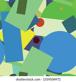 Flat material design - Creative vector trend seamless.