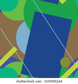 Flat material design - Creative vector trend seamless.