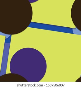 Flat material design - Creative vector trend seamless.