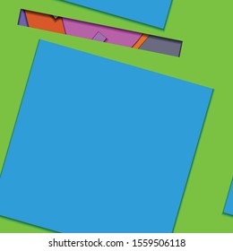 Flat material design - Creative vector trend seamless.