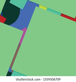 Flat material design - Creative vector trend seamless.