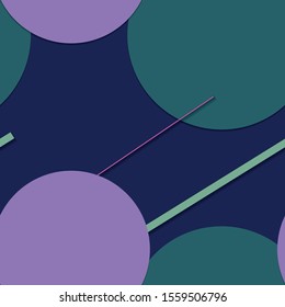 Flat material design - Creative vector trend seamless.