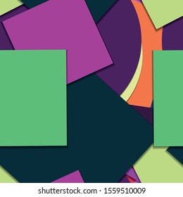 Flat material design - Creative vector trend seamless.