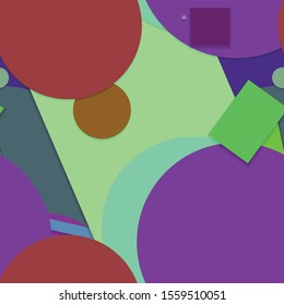 Flat material design - Creative vector trend seamless.