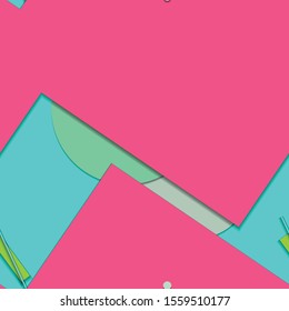 Flat material design - Creative vector trend seamless.