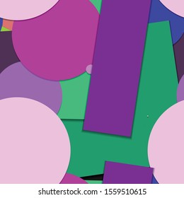 Flat material design - Creative vector trend seamless.