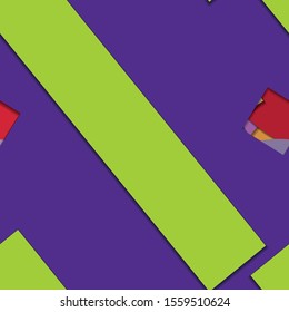 Flat material design - Creative vector trend seamless.