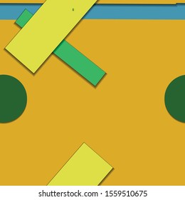 Flat material design - Creative vector trend seamless.