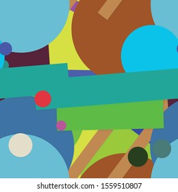 Flat material design - Creative vector trend seamless.