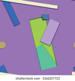 Flat material design - Creative vector trend seamless.