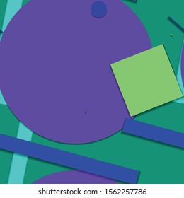 Flat material design - Creative vector trend seamless.
