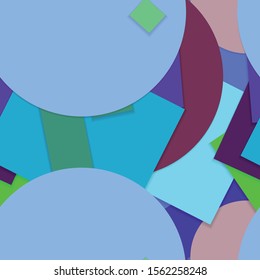Flat material design - Creative vector trend seamless.
