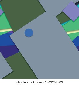 Flat material design - Creative vector trend seamless.