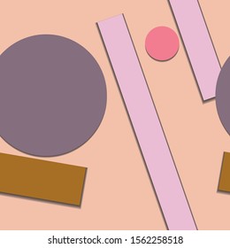 Flat material design - Creative vector trend seamless.