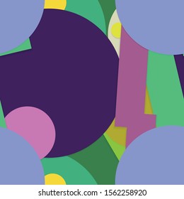 Flat material design - Creative vector trend seamless.