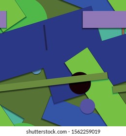 Flat material design - Creative vector trend seamless.