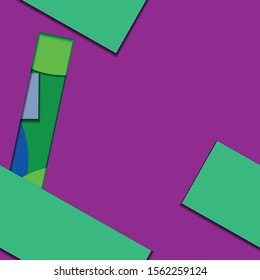 Flat material design - Creative vector trend seamless.