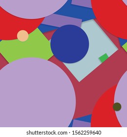 Flat material design - Creative vector trend seamless.