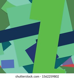 Flat material design - Creative vector trend seamless.