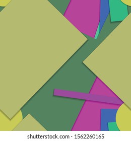 Flat material design - Creative vector trend seamless.
