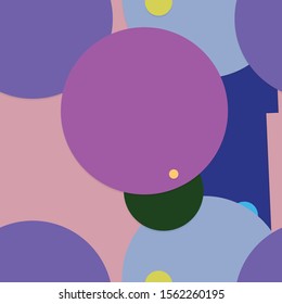 Flat material design - Creative vector trend seamless.