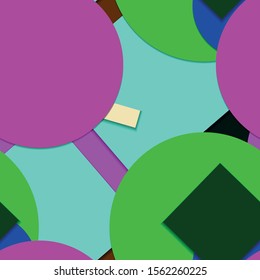 Flat material design - Creative vector trend seamless.