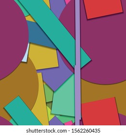 Flat material design - Creative vector trend seamless.