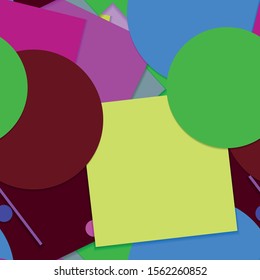 Flat material design - Creative vector trend seamless.