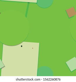 Flat material design - Creative vector trend seamless.