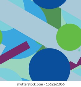 Flat material design - Creative vector trend seamless.