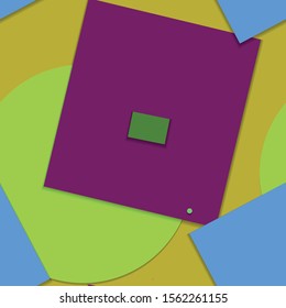 Flat material design - Creative vector trend seamless.