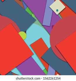 Flat material design - Creative vector trend seamless.