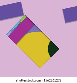 Flat material design - Creative vector trend seamless.
