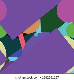 Flat material design - Creative vector trend seamless.