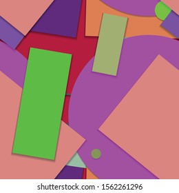 Flat material design - Creative vector trend seamless.