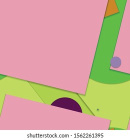 Flat material design - Creative vector trend seamless.