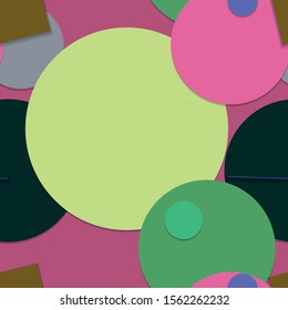 Flat material design - Creative vector trend seamless.