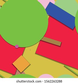 Flat material design - Creative vector trend seamless.