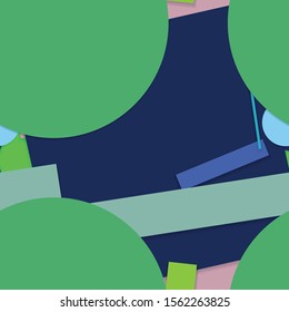 Flat material design - Creative vector trend seamless.