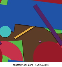 Flat material design - Creative vector trend seamless.