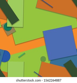 Flat material design - Creative vector trend seamless.