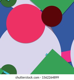 Flat material design - Creative vector trend seamless.