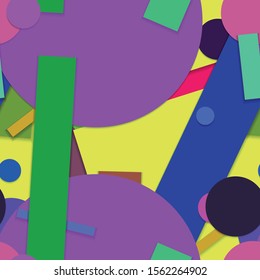 Flat material design - Creative vector trend seamless.