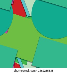 Flat material design - Creative vector trend seamless.