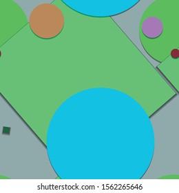 Flat material design - Creative vector trend seamless.