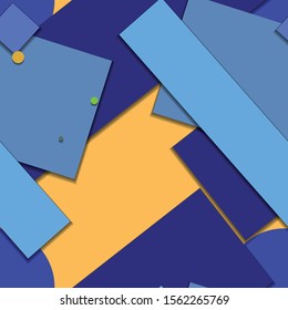 Flat material design - Creative vector trend seamless.
